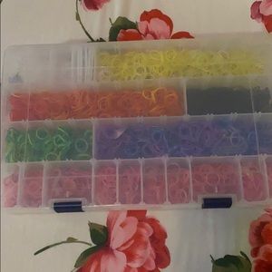 Mini elastic rubber bands with clips